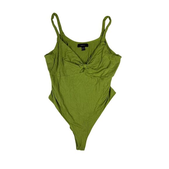 Forever 21 Tops - Forever 21 Women's Green Bodysuit - Plus Size 2X